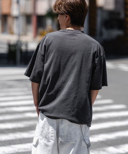 セール】【SIDEWAY STANCE】ピグメント加工 プリント 半袖T