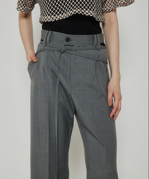 MAISON SPECIAL（メゾンスペシャル）の「Belt Up Slacks/ベルトアップ 