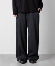 PE ストレッチリブ ワイドラウンジトラウザーズ / PE STRETCH RIB WIDE LOUNGE TROUSERS