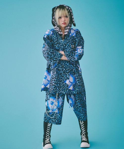 GALFY ネイビー セットアップ GALFY（ガルフィー） セットアップ メンズ ベロア 注射器 ライン