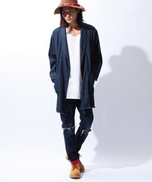 MONKEY TIME(モンキータイム)の「<monkey time> 5.5oz/DNM SHAWL GAWN/ガウン◆(その他アウター・メンズ・ネイビー・SMALL/MEDIUM/LARGE/X-LARGE)」の13枚目の写真