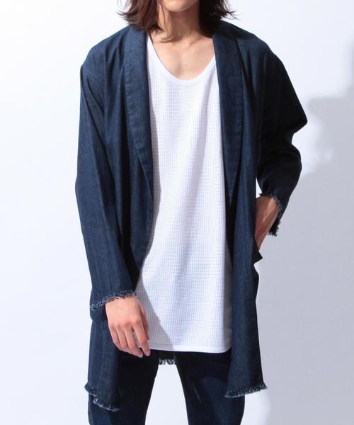 MONKEY TIME(モンキータイム)の「<monkey time> 5.5oz/DNM SHAWL GAWN/ガウン◆(その他アウター・メンズ・ネイビー・SMALL/MEDIUM/LARGE/X-LARGE)」の7枚目の写真