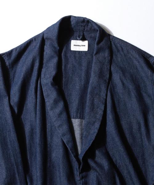 MONKEY TIME(モンキータイム)の「<monkey time> 5.5oz/DNM SHAWL GAWN/ガウン◆(その他アウター・メンズ・ネイビー・SMALL/MEDIUM/LARGE/X-LARGE)」の9枚目の写真