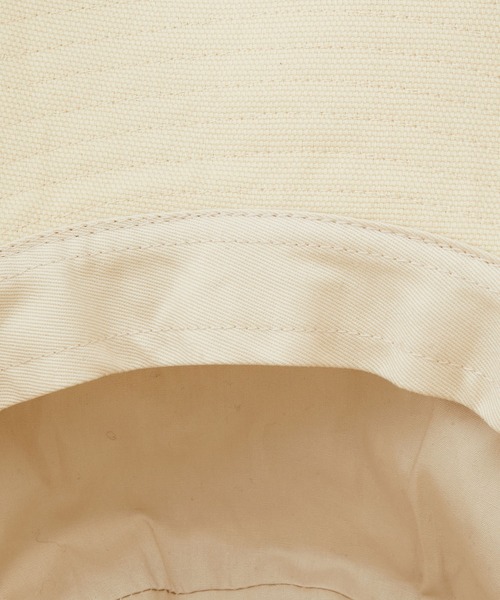 ADAM ET ROPE'（アダムエロペ）の「【LACK OF COLOUR(ラックオブカラー)】Holiday Bucket（ハット・レディース・ブラック/ベージュ・M）」の5枚目の写真