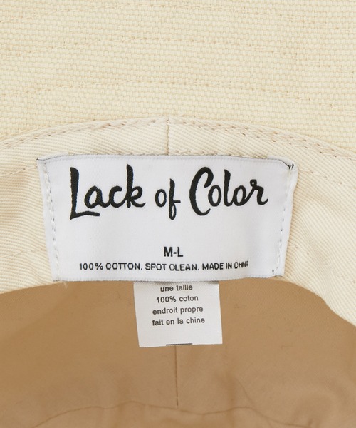 ADAM ET ROPE'（アダムエロペ）の「【LACK OF COLOUR(ラックオブカラー)】Holiday Bucket（ハット・レディース・ブラック/ベージュ・M）」の4枚目の写真