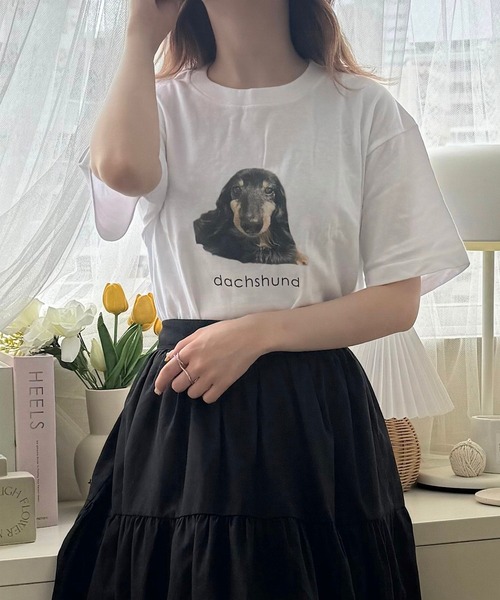 cuorequal(クオレコール)の「アニマルプリント半袖Tシャツ(Tシャツ/カットソー・レディース・C/E/B/D/A・LARGE/MEDIUM/SMALL)」の4枚目の写真