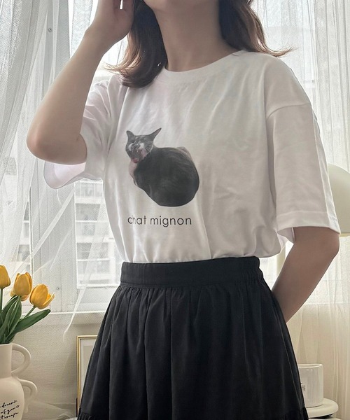 cuorequal(クオレコール)の「アニマルプリント半袖Tシャツ(Tシャツ/カットソー・レディース・C/E/B/D/A・LARGE/MEDIUM/SMALL)」の6枚目の写真