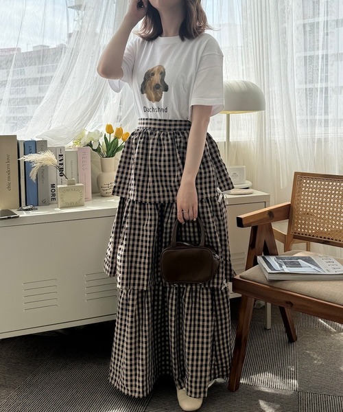 cuorequal(クオレコール)の「アニマルプリント半袖Tシャツ(Tシャツ/カットソー・レディース・C/E/B/D/A・LARGE/MEDIUM/SMALL)」の9枚目の写真
