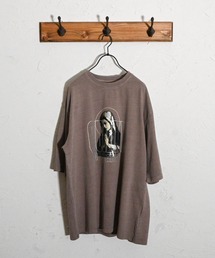 16/天竺 ピグメント プリントTシャツ