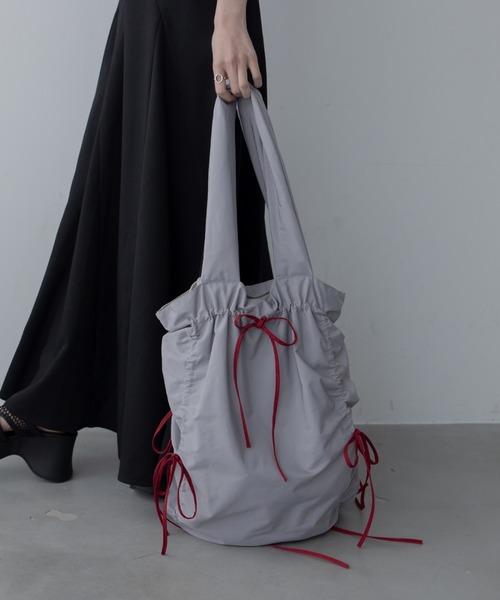 原因は自分にある。リボントートバッグ　ブラック リボントートバッグ（トートバッグ）｜TO BE CHIC（トゥー ビー