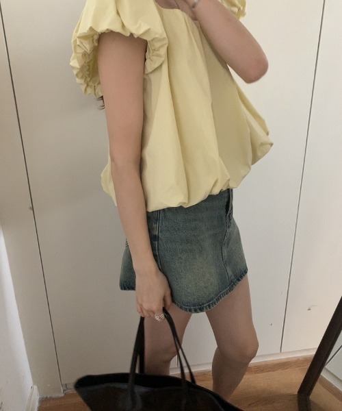 MARNI 2019ss クルーネック パフスリーブ ブラウス MARNI 2019ss クルーネック パフスリーブ ブラウス