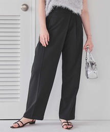 titivate | ラップ風デザインハイウエストパンツ(スラックス)