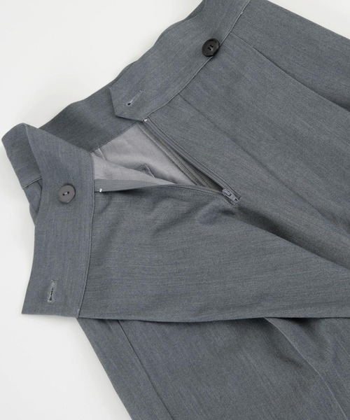 titivate（ティティベイト）の「ラップ風デザインハイウエストパンツ（スラックス・レディース・グレー/アイボリー/ブラック・L/M/S/SP）」の10枚目の写真