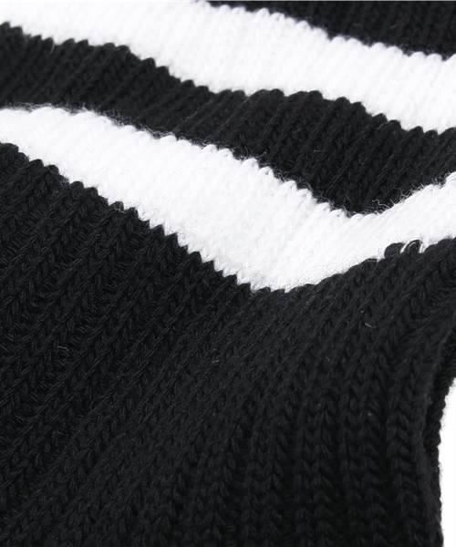 WEGO（ウィゴー）の「WEGO/2ラインソックス（ソックス/靴下・レディース・カーキ/ネイビー/ブラック/マスタード/ホワイト/グレー/ワイン・FREE）」の10枚目の写真