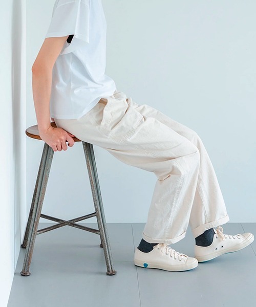 HAU(ハウ)の「イージーパンツ cotton linen(その他パンツ・レディース・チャコールグレー/アイボリー/ブラウン・MEDIUM)」の5枚目の写真