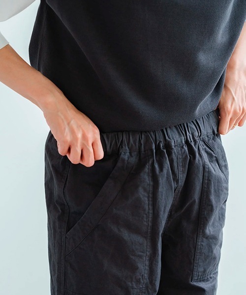 HAU(ハウ)の「イージーパンツ cotton linen(その他パンツ・レディース・チャコールグレー/アイボリー/ブラウン・MEDIUM)」の10枚目の写真