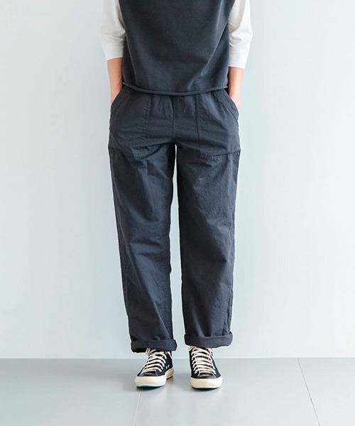 HAU(ハウ)の「イージーパンツ cotton linen(その他パンツ・レディース・チャコールグレー/アイボリー/ブラウン・MEDIUM)」の13枚目の写真