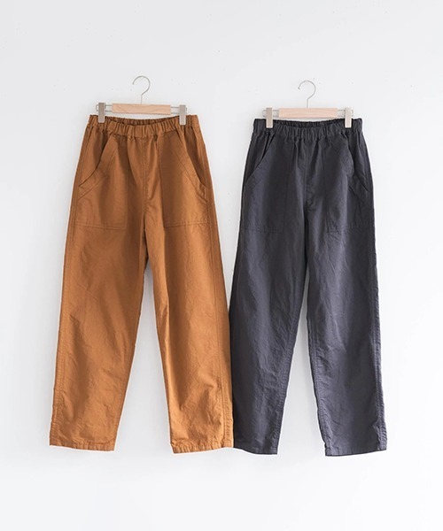 HAU(ハウ)の「イージーパンツ cotton linen(その他パンツ・レディース・チャコールグレー/アイボリー/ブラウン・MEDIUM)」の15枚目の写真
