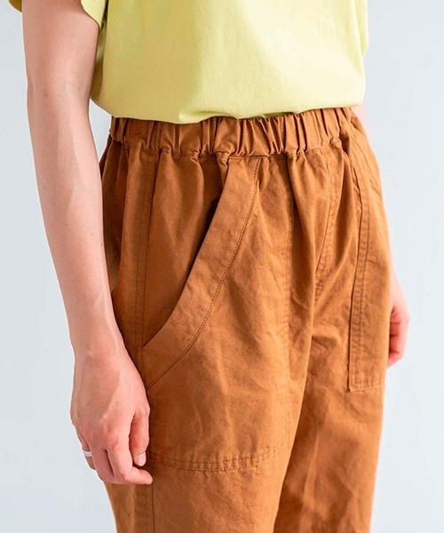 HAU(ハウ)の「イージーパンツ cotton linen(その他パンツ・レディース・チャコールグレー/アイボリー/ブラウン・MEDIUM)」の17枚目の写真