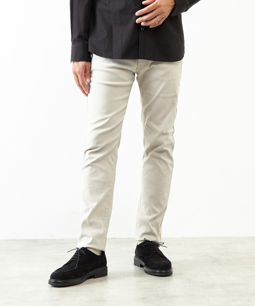MEN'S MELROSE（メンズメルローズ）の「《WEB限定》タテウネハイパーストレッチスリムテーパード5ポケットパンツ（その他パンツ・メンズ・ネイビー/カーキ/ブラック/ライトグレー・4/3/2/5）」の3枚目の写真