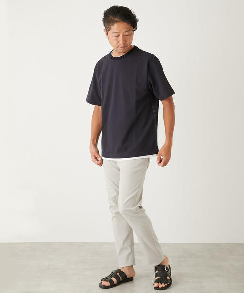 MEN'S MELROSE（メンズメルローズ）の「《WEB限定》タテウネハイパーストレッチスリムテーパード5ポケットパンツ（その他パンツ・メンズ・ネイビー/カーキ/ブラック/ライトグレー・4/3/2/5）」の20枚目の写真