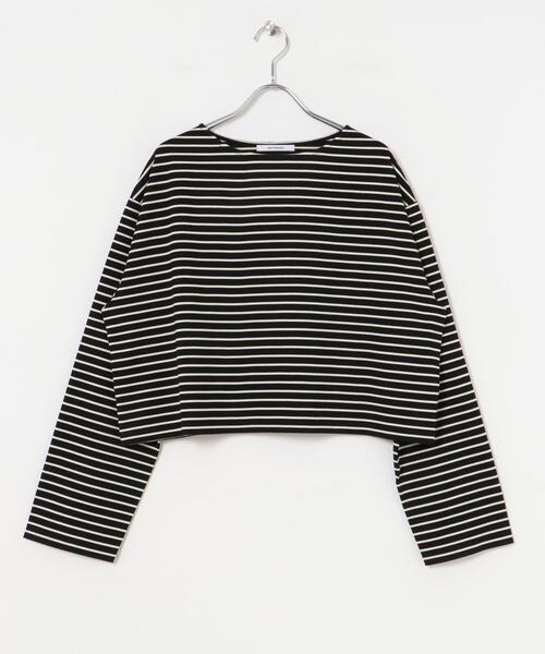 URBAN RESEARCH(アーバンリサーチ)の「ショート丈ロングTシャツ(Tシャツ/カットソー・レディース・グレー/ブラック/ホワイト系その他/ブルー系その他/ブラック系その他・FREE)」の19枚目の写真