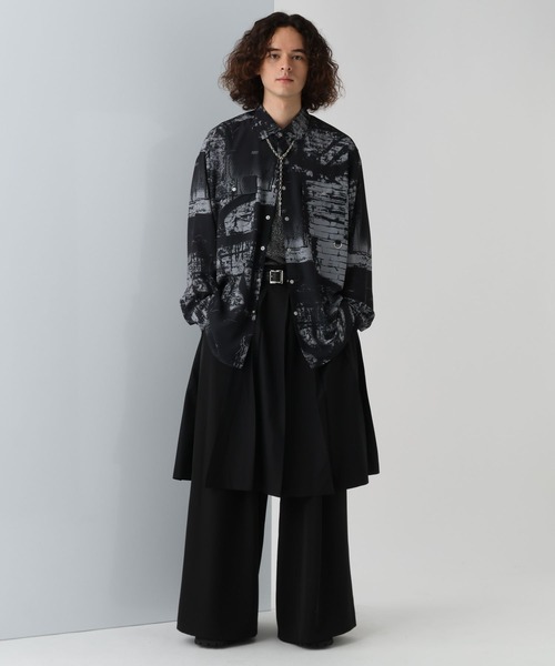 HARE(ハレ)の「ウォールアートガラシャツ(HARE)(シャツ/ブラウス・メンズ・ブラック/ブラウン・FREE)」の11枚目の写真