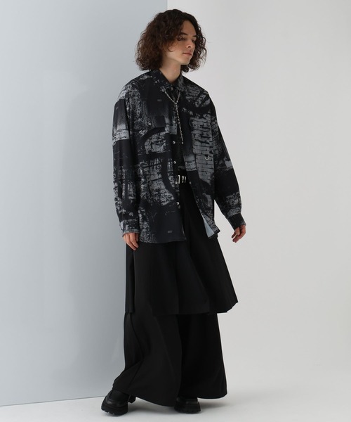 HARE(ハレ)の「ウォールアートガラシャツ(HARE)(シャツ/ブラウス・メンズ・ブラック/ブラウン・FREE)」の10枚目の写真