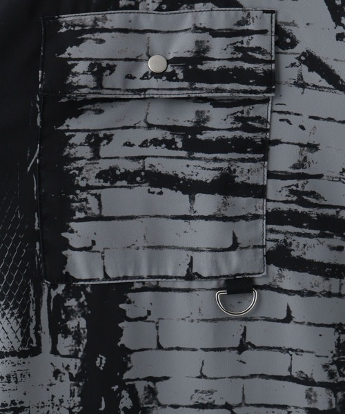 HARE(ハレ)の「ウォールアートガラシャツ(HARE)(シャツ/ブラウス・メンズ・ブラック/ブラウン・FREE)」の14枚目の写真