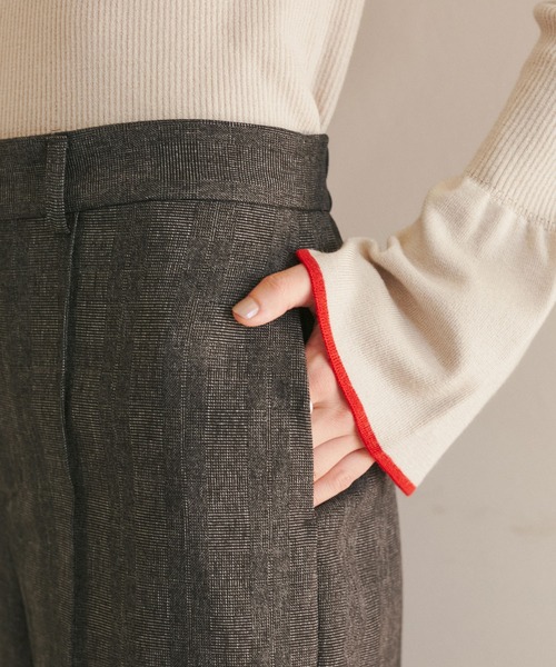 ROPE' PICNIC（ロペピクニック）の「ウールライクサージショートパンツ/セットアップ対応・リンクコーデ（その他パンツ・レディース・ブラック/ブラウン・38/36）」の17枚目の写真