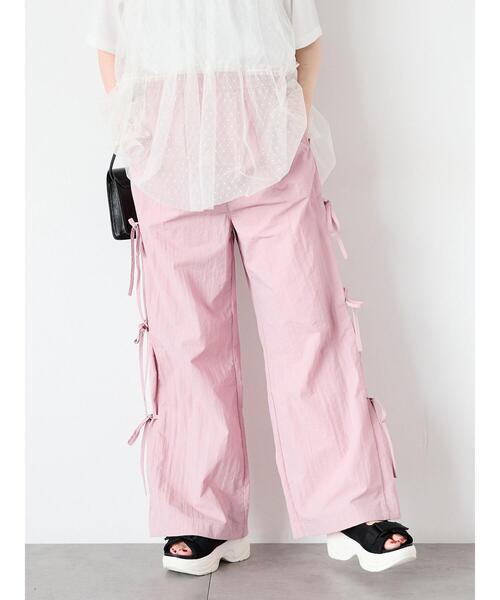 ehka sopo（エヘカソポ）の「サイドリボンパンツ（その他パンツ・レディース・ブラック/グレー/ピンク・F）」の3枚目の写真