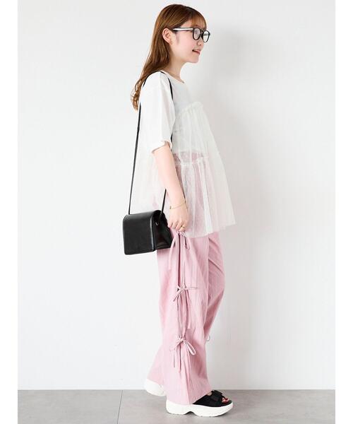 ehka sopo（エヘカソポ）の「サイドリボンパンツ（その他パンツ・レディース・ブラック/グレー/ピンク・F）」の8枚目の写真