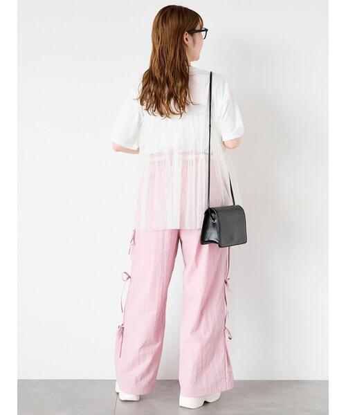 ehka sopo（エヘカソポ）の「サイドリボンパンツ（その他パンツ・レディース・ブラック/グレー/ピンク・F）」の9枚目の写真