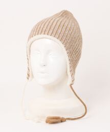 OVERRIDE | OVERRIDE  CONTRAST RIB EARLAP BEANIE / オーバーライド(ニットキャップ/ビーニー)