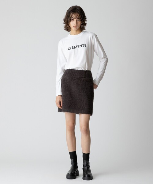 allureville(アルアバイル)の「CLEMENTE ロンTEE(Tシャツ/カットソー・レディース・オフホワイト/タン・2)」の4枚目の写真