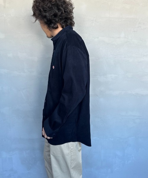 [DANTON/ダントン] 細畝コーデュロイ バンドカラーシャツ DANTON/ダントン] 細畝コーデュロイ バンドカラーシャツ（シャツ