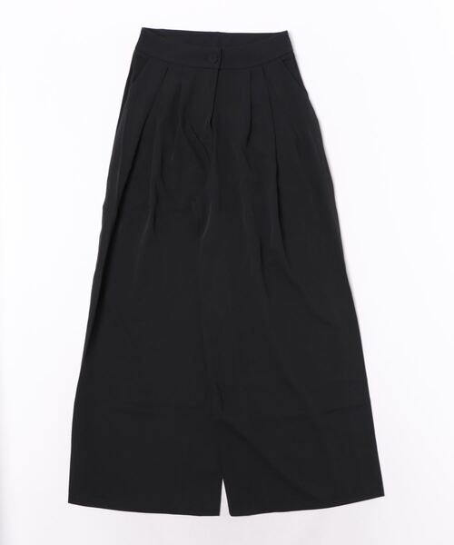 almost ready(オルモストレディー)の「【almost ready/オールモストレディ】ネクタイプリーツデザインパンツ(その他パンツ・レディース・ブラック/グレー・MEDIUM)」の2枚目の写真