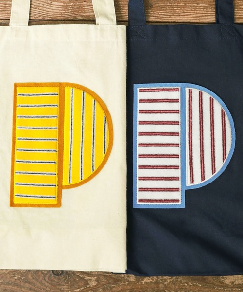 PAR ICI（パーリッシィ）の「Ｐワッペン トートバッグ（トートバッグ・レディース・アイボリー/ネイビー・FREE）」の12枚目の写真