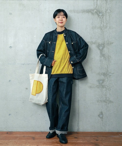 PAR ICI（パーリッシィ）の「Ｐワッペン トートバッグ（トートバッグ・レディース・アイボリー/ネイビー・FREE）」の5枚目の写真