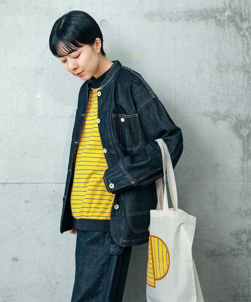 PAR ICI（パーリッシィ）の「Ｐワッペン トートバッグ（トートバッグ・レディース・アイボリー/ネイビー・FREE）」の6枚目の写真