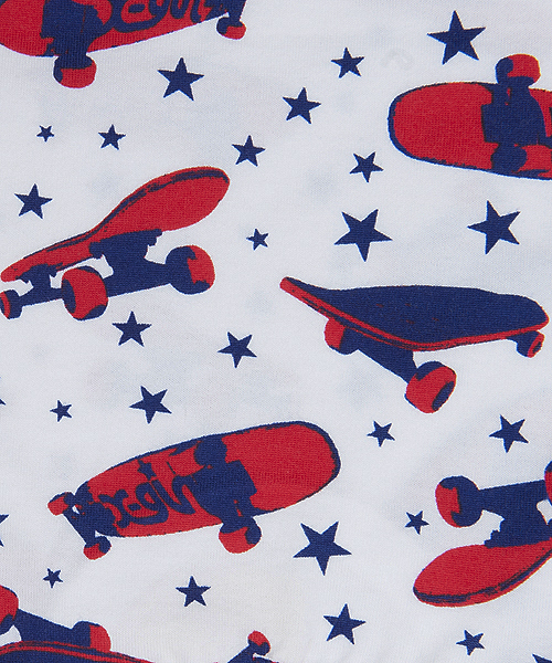 X-girl Stages（エックスガールステージス）の「S/S TEE SK8(4T～7T)（Tシャツ/カットソー・キッズ・レッド/ネイビー/ライトブルー・7T/6T/5T/4T）」の5枚目の写真