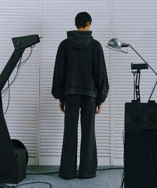 HARE（ハレ）の「【UNDERGROUND MODE SET UP対応】ピグメントワイドプルオーバーパーカー(HARE)（パーカー・メンズ・ブラック系その他/チャコールグレー・SMALL/MEDIUM）」の22枚目の写真