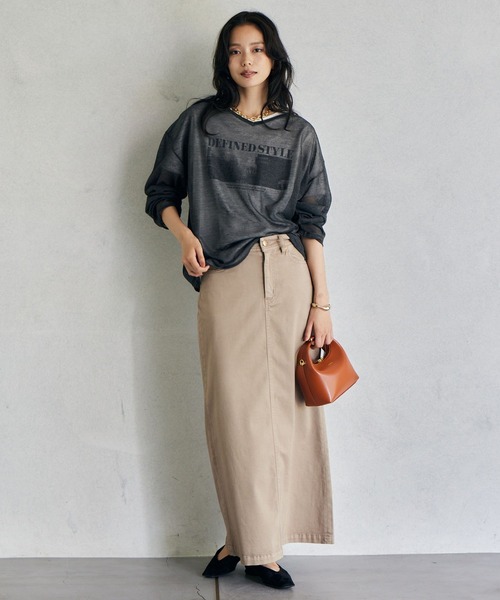 BARNYARDSTORM（バンヤードストーム）の「BARNYARDSTORM / ロール2WAYプルオーバー　ハンドウォッシャブル（ニット/セーター・レディース・カーキ/ブラック/ベージュ・FREE）」の5枚目の写真