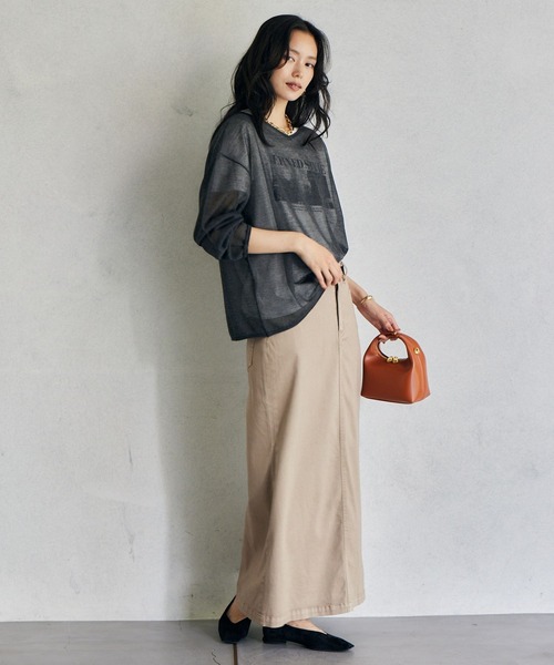 BARNYARDSTORM（バンヤードストーム）の「BARNYARDSTORM / ロール2WAYプルオーバー　ハンドウォッシャブル（ニット/セーター・レディース・カーキ/ブラック/ベージュ・FREE）」の12枚目の写真