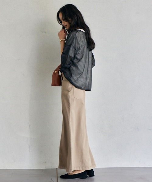 BARNYARDSTORM（バンヤードストーム）の「BARNYARDSTORM / ロール2WAYプルオーバー　ハンドウォッシャブル（ニット/セーター・レディース・カーキ/ブラック/ベージュ・FREE）」の13枚目の写真