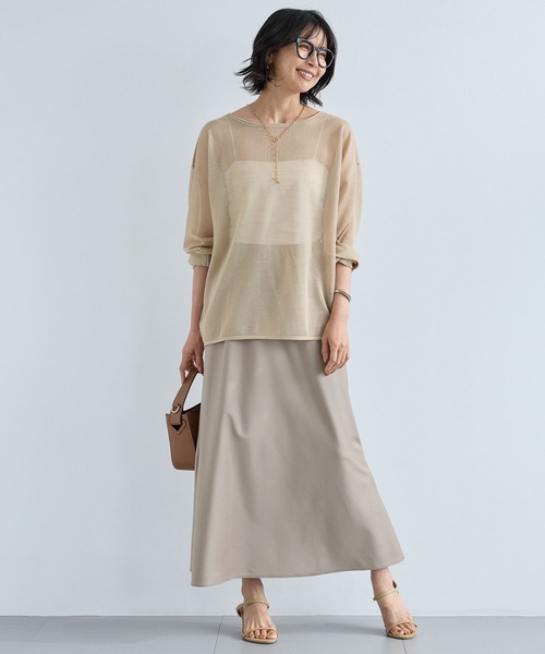 BARNYARDSTORM（バンヤードストーム）の「BARNYARDSTORM / ロール2WAYプルオーバー　ハンドウォッシャブル（ニット/セーター・レディース・カーキ/ブラック/ベージュ・FREE）」の9枚目の写真