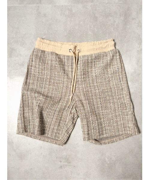 【セール】MMMM/カットツイード イージーショーツ（その他パンツ）｜MMMM（エムエムエムエム）