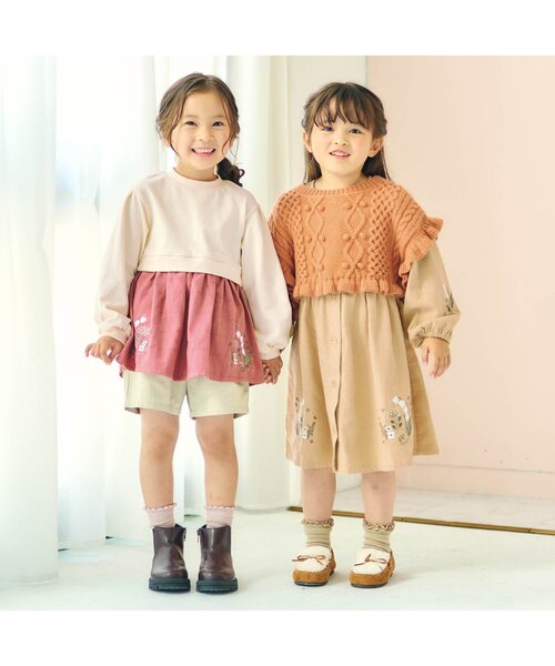 セール】【リンク】すずらん刺しゅうワンピース（ワンピース