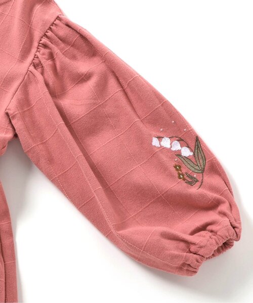 ビュルデザボン　すずらん　ワンピース bulle de savon（ビュルデサボン）の「すずらん刺繍 開衿