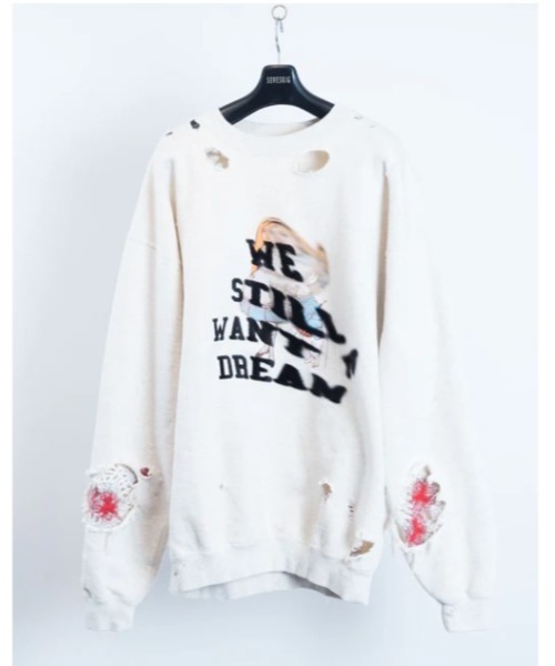 SEVESKIG(セヴシグ)の「SEVESKIG/セブシグ/Vintage Sweat Shirt Ver, Key(スウェット・メンズ・オートミール・L/M)」の1枚目の写真